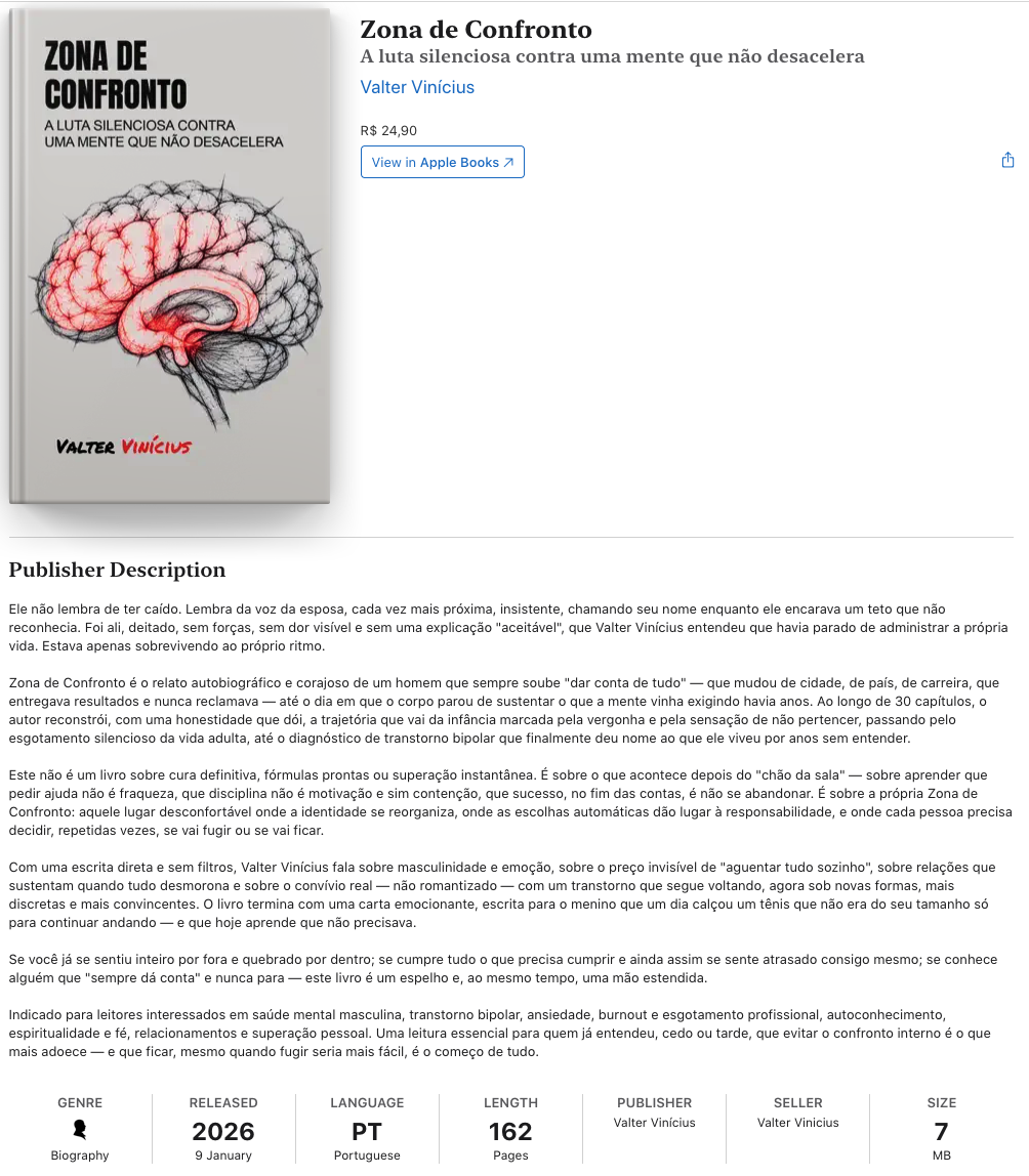 Capa de Zona de Confronto — Apple Books