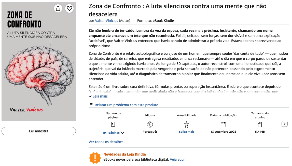 Edição Kindle de Zona de Confronto